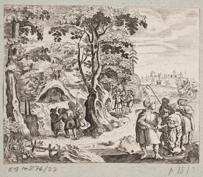 Illustration for Adam Olearius, “Persianischer Rosenthal von einem Sinnreichen Poeten Schich Saadi...” Schleswig 1660 by J. Muller