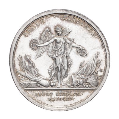 Medal Commemorating the Duke of Wellington and Field Marshal von Blücher 1815, c.1815 by J. N. Lang
