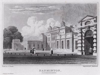 Badminton, Gloucestershire by John Preston Neale