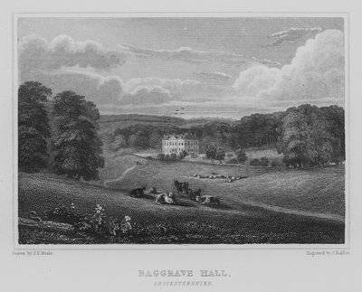 Baggrave Hall, Leicestershire by John Preston Neale