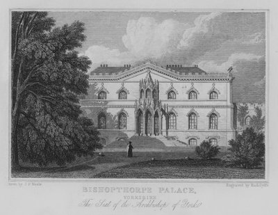 Bishopthorpe Palace, Yorkshire, The Seat of the Archbishop of York by John Preston Neale