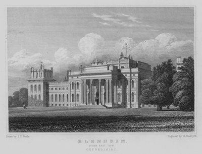 Blenheim, South East View, Oxfordshire by John Preston Neale