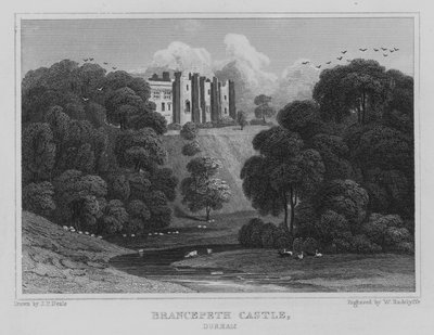 Brancepeth Castle, Durham by John Preston Neale
