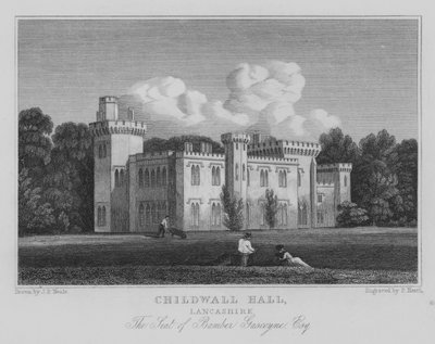 Childwall Hall, Lancashire, The Seat of Bamber Gascoyne, Esquire by John Preston Neale