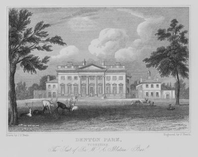 Denton Park, Yorkshire, The Seat of Sir W C Ibbetson, Baronet by John Preston Neale