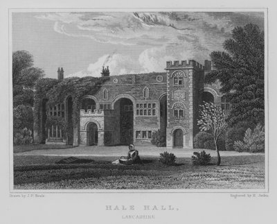 Hale Hall, Lancashire by John Preston Neale