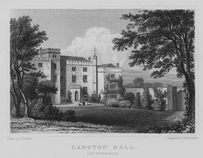 Langton Hall, Leicestershire by John Preston Neale