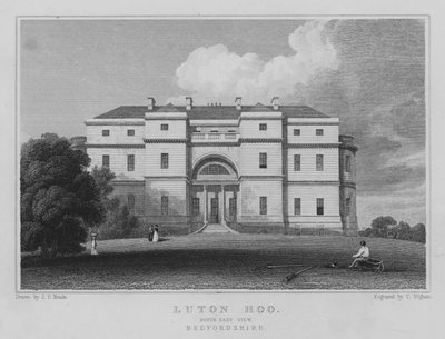 Luton Hoo, South East View, Bedfordshire by John Preston Neale