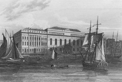 New Custom House, London by John Preston Neale