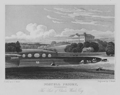 Nostell Priory, Yorkshire, The Seat of Charles Winn, Esquire (engraving) by John Preston Neale