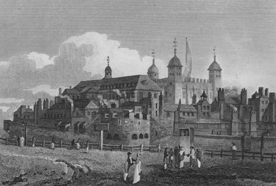 The Tower of London, from the Hill by John Preston Neale
