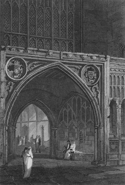Westminster Hall, East Entrance by John Preston Neale
