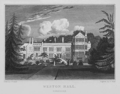 Weston Hall, Yorkshire (engraving) by John Preston Neale