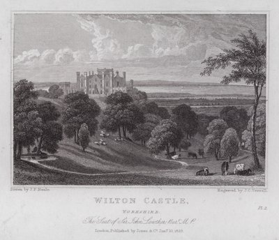 Wilton Castle, Yorkshire, the Seat of Sir John Lowther by John Preston Neale