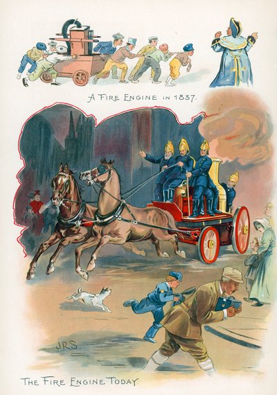 Fire Engines, Then and Now by J. R. Sinclair
