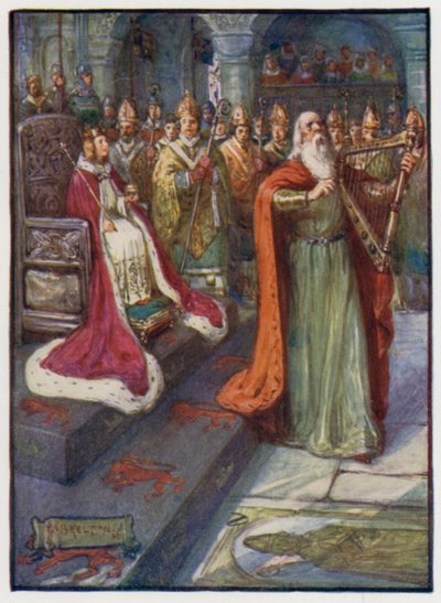 The Royal Poet at the Coronation of King Alexander III of Scotland, Scone, 1249 by J. R. Skelton