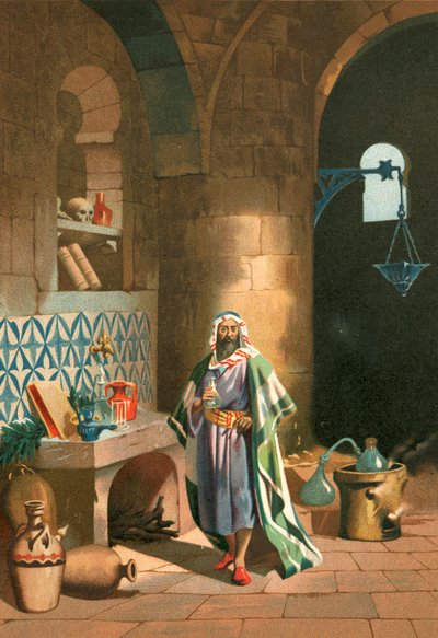 Rhases in His Chemical Laboratory in Baghdad by J. Serra