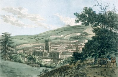 Bath, from the Private Road Leading to Prior Park by J. and Ibbetson, J.C. Hassell