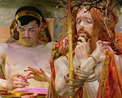 Christ with Pilate by Jacek Malczewski