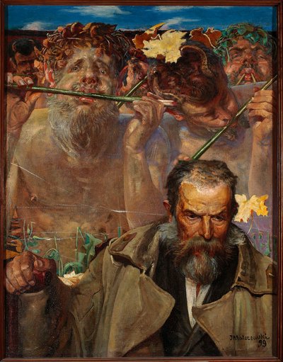 The History of the Song - Portrait of Adam Asnyk by Jacek Malczewski