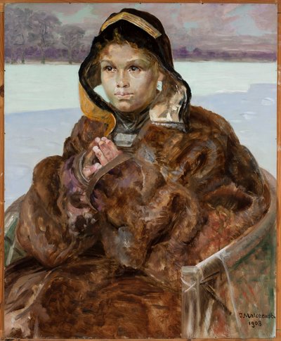 Praying Girl by Jacek Malczewski