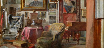 Interior of a Salon in Lusławice by Jacek Malczewski