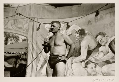 Man with Microphone by Jack Delano