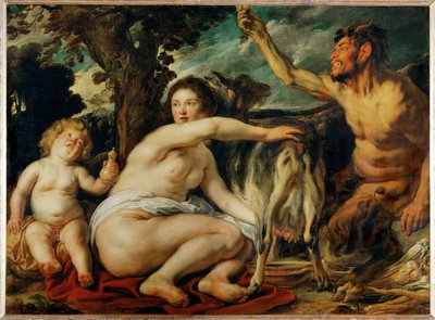 The Child Jupiter Nursed by the Goat Amalthea by Jacob (studio of) Jordaens