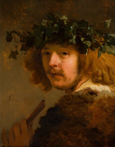 Shepherd with a flute (Self-Portrait) by Jacob Adriaensz. Backer
