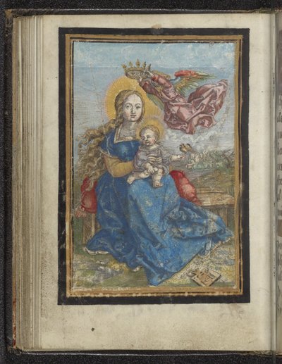 Mary with Child Crowned by an Angel by Jacob Binck