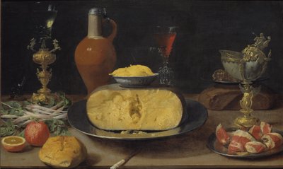 Breakfast Piece with Cheese and Goblet by Jacob  Foppens van Es