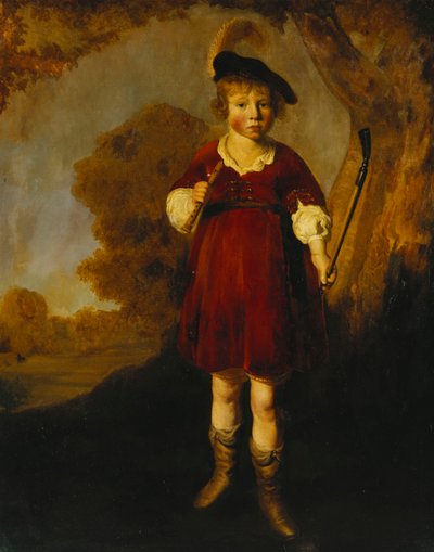 Portrait of a Young Boy as a Shepherd, Standing Full Length, in a Landscape by Jacob Gerritsz Cuyp