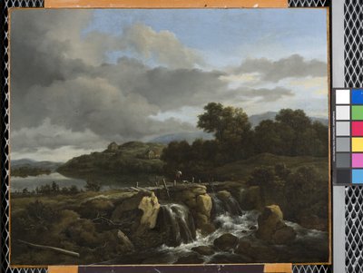 Landscape with Cascade by Jacob van Ruisdael