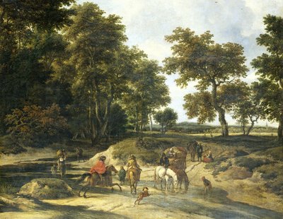 The Ford by Jacob Isaakszoon van Ruysdael