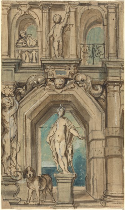 Design for a Wall Decoration by Jacob Jordaens