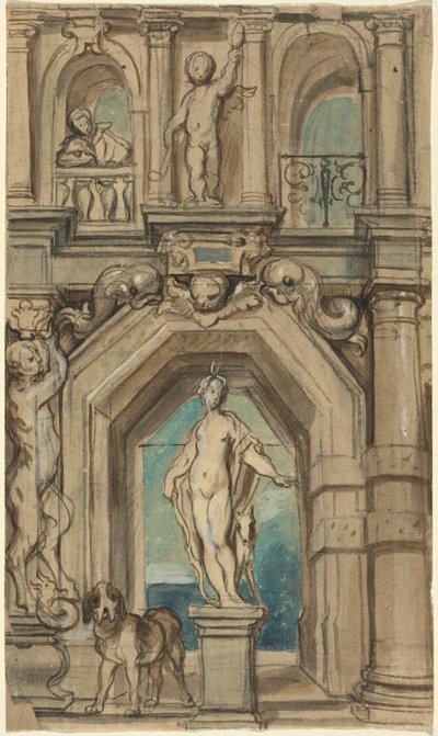 Design for a Wall Decoration by Jacob Jordaens