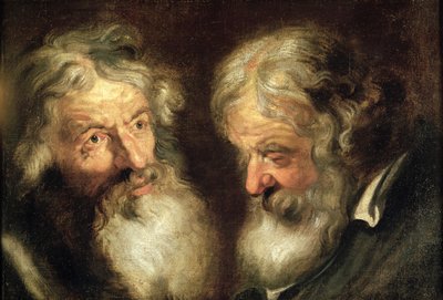 Heads of Two Old Men by Jacob Jordaens