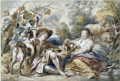 Shepherd Couple by Jacob Jordaens