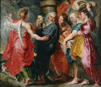 The Flight of Lot and His Family from Sodom after Rubens, c. 1618 by Jacob Jordaens