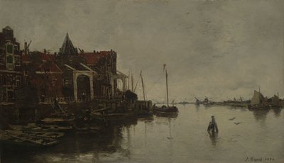 Harbor Scene by Jacob Maris