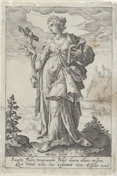 Faith (Fides) by Jacob Matham (attributed to)