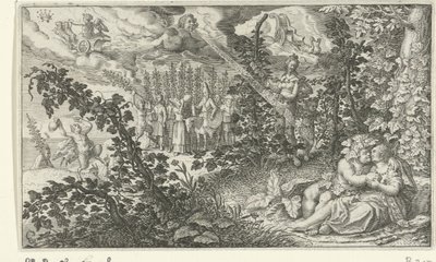 Bacchus and Ariadne as Lovers by Jacob Matham