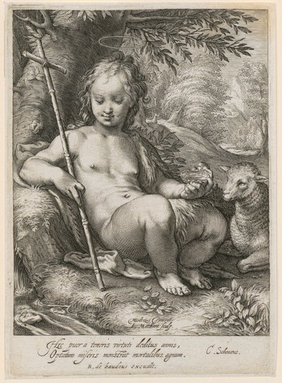 John the Baptist as a Child by Jacob Matham