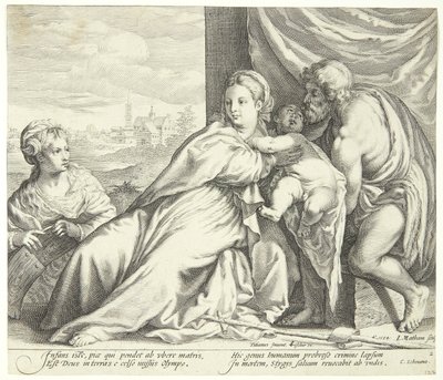 Madonna and Child with St. John the Baptist and St. Catherine by Jacob Matham