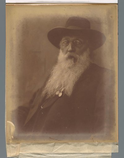 Portrait of a Man with Beard and Hat and a Cigar in His Mouth by Jacob Merkelbach