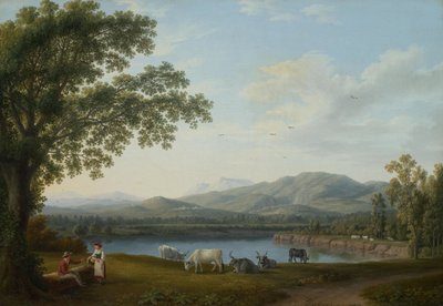 View of the Sele and the Monti Alburni massif by Jacob Philipp Hackert