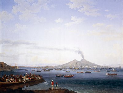 The Return of the Fleet from Algeria to the Bay of Naples by Jacob Philippe Hackert