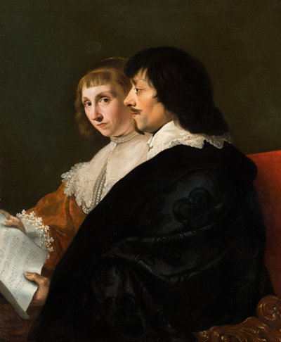 Double Portrait of Constantijn Huygens (1596-1687) and Suzanna van Baerle (1599-1637) by Jacob van Campen