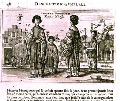 Chinese Women, a General Description from an account of a Dutch Embassy to China by Jacob van Meurs