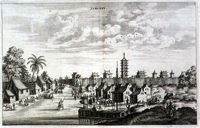Jamcefu, from an Account of a Dutch Embassy to China by Jacob van Meurs